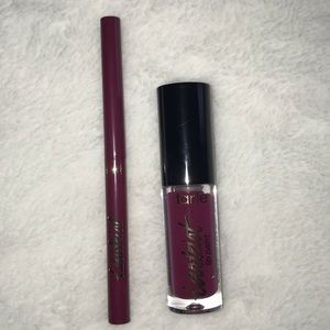 PLUM lip paint and liner by tarte